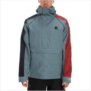 Six Eight Six Catchit Anorak Goblin Blue Snowboard Skiing Coat Men's Size Large